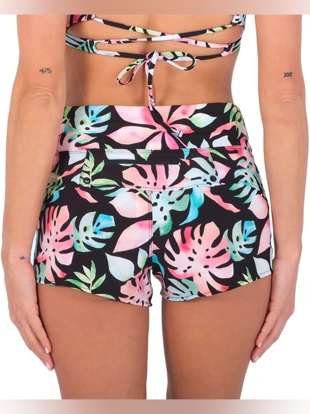 Hurley Tropic Soft Wave Board Shorts Size Small NWT Surf Beach Tropical Women’s - Picture 3 of 8